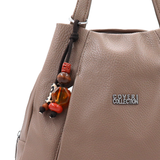 2 az 1-ben – hátizsák és táska kulcstartóval – világosbarna