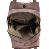 2 az 1-ben – hátizsák és táska kulcstartóval – világosbarna