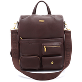 ENRICO COVERI – 2 az 1-ben női hátizsák és táska, titkos záródással és sok zsebbel – barna