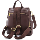 ENRICO COVERI – 2 az 1-ben női hátizsák és táska, titkos záródással és sok zsebbel – barna