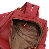 ENRICO COVERI – 2 az 1-ben női hátizsák és táska, titkos záródással és sok zsebbel – piros