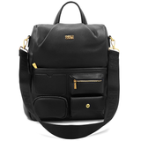 ENRICO COVERI – 2 az 1-ben női hátizsák és táska, titkos záródással és sok zsebbel – fekete