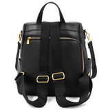 ENRICO COVERI – 2 az 1-ben női hátizsák és táska, titkos záródással és sok zsebbel – fekete