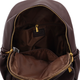 ENRICO COVERI – női hátizsák sok zsebbel – barna