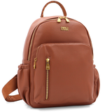 ENRICO COVERI – női hátizsák sok zsebbel – téglabarna