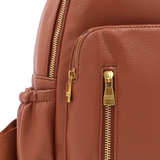 ENRICO COVERI – női hátizsák sok zsebbel – téglabarna