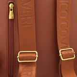 ENRICO COVERI – női hátizsák sok zsebbel – téglabarna