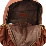 ENRICO COVERI – női hátizsák sok zsebbel – téglabarna