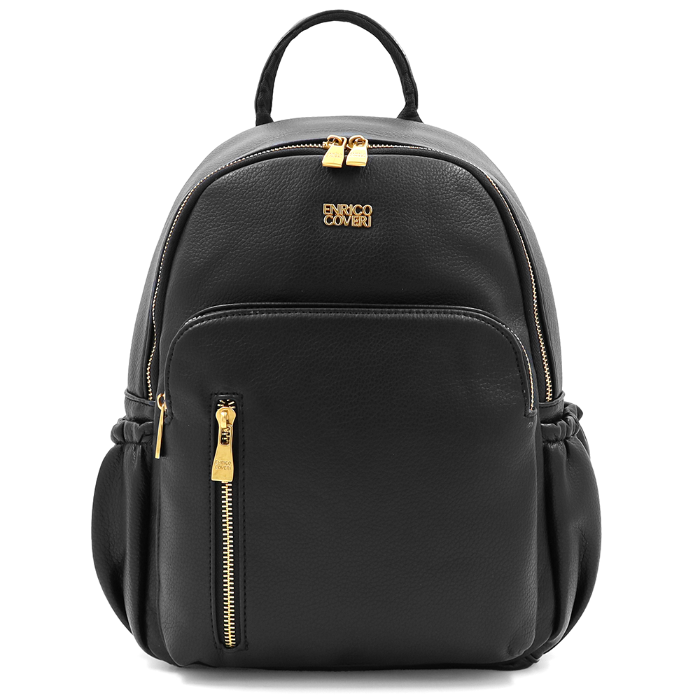ENRICO COVERI – női hátizsák sok zsebbel – fekete