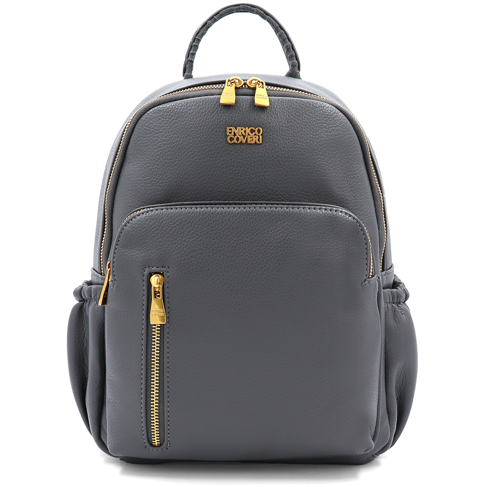 ENRICO COVERI – női hátizsák sok zsebbel – szürke