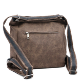 2 az 1-ben – táska és hátizsák sok zsebbel – világosbarna