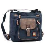 2 az 1-ben – táska és hátizsák sok zsebbel – sötétkék