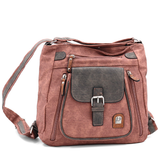 2 az 1-ben – táska és hátizsák sok zsebbel – rózsaszín