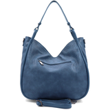 Nagy méretű női táska, kígyóbőr mintás – kék