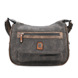 Kétrekeszes női válltáska – szürke