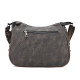 Kétrekeszes női válltáska – szürke