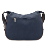 Kétrekeszes női válltáska – sötétkék