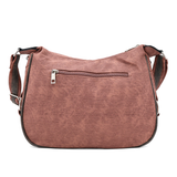Kétrekeszes női válltáska – rózsaszín