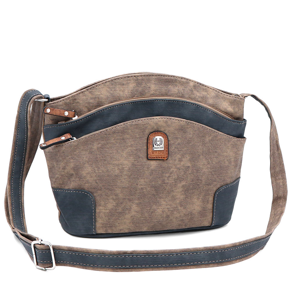 Női válltáska – világosbarna