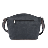 Női válltáska – fekete/világosbarna