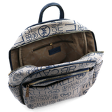 2 az 1-ben – hátizsák és táska mintával – sötétkék