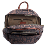 2 az 1-ben – hátizsák és táska mintával – barna