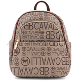 2 az 1-ben – hátizsák és táska mintával – téglabarna