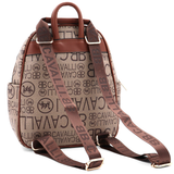 2 az 1-ben – hátizsák és táska mintával – téglabarna