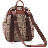 2 az 1-ben – hátizsák és táska mintával – téglabarna