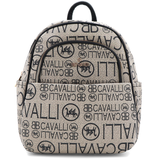 2 az 1-ben – hátizsák és táska mintával – világosbarna/fekete