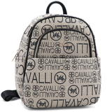 2 az 1-ben – hátizsák és táska mintával – világosbarna/fekete