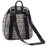 2 az 1-ben – hátizsák és táska mintával – világosbarna/fekete