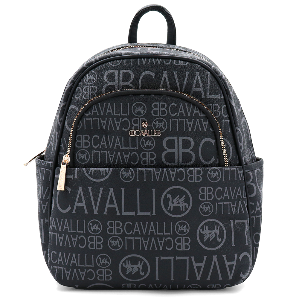 2 az 1-ben – hátizsák és táska mintával – fekete