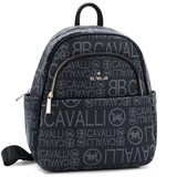 2 az 1-ben – hátizsák és táska mintával – fekete