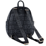 2 az 1-ben – hátizsák és táska mintával – fekete