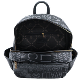 2 az 1-ben – hátizsák és táska mintával – fekete