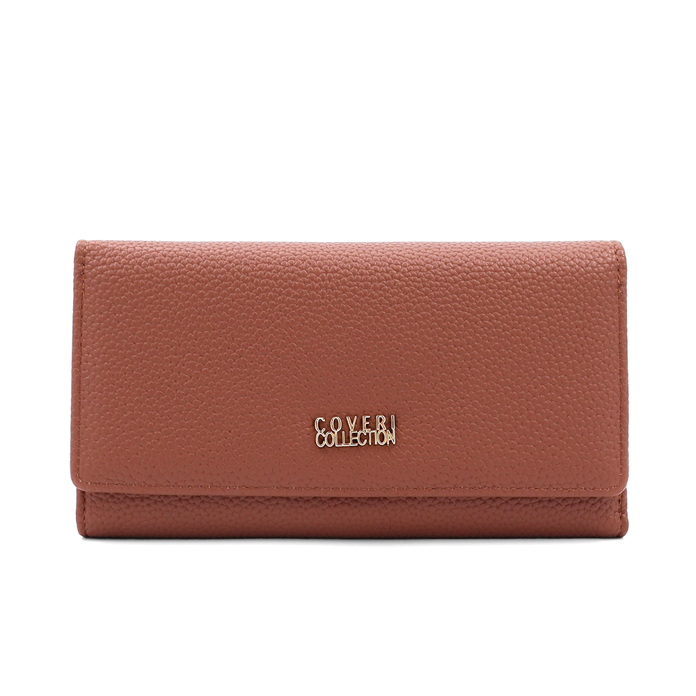 Nagy méretű női pénztárca – téglabarna