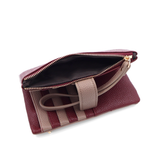 Női pénztárca kézi pánttal – bordó