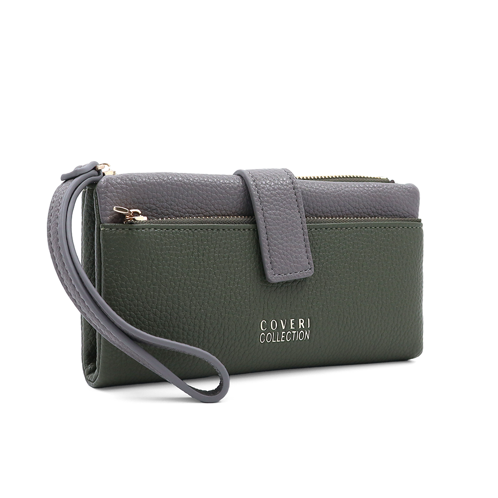 Női pénztárca kézi pánttal – zöld