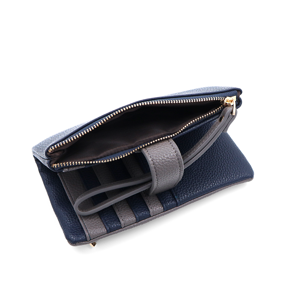 Női pénztárca kézi pánttal – sötétkék