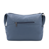 Válltáska 2 rekesszel és sok zsebbel - kék