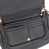 Válltáska speciális kártya-/névjegytartó rekesszel – szürke