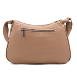 Nagy női válltáska – világosbarna