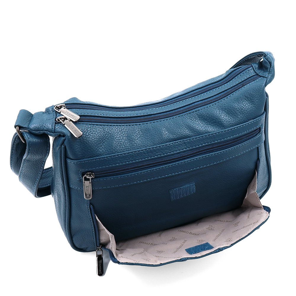 Nagy női válltáska – kék