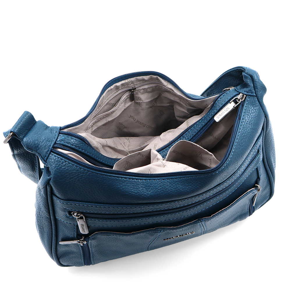 Nagy női válltáska – kék