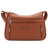 Nagy női válltáska – téglabarna