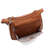 Nagy női válltáska – téglabarna