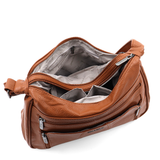 Nagy női válltáska – téglabarna