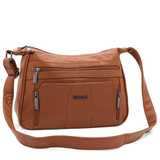 Nagy női válltáska – téglabarna