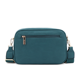 Női válltáska két rekesszel – türkiz